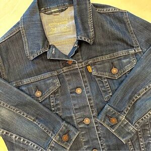 Levi's Vintage Trucker Jacket Orange Tag Women’s Medium WPL-423 Denim 4 Pocket